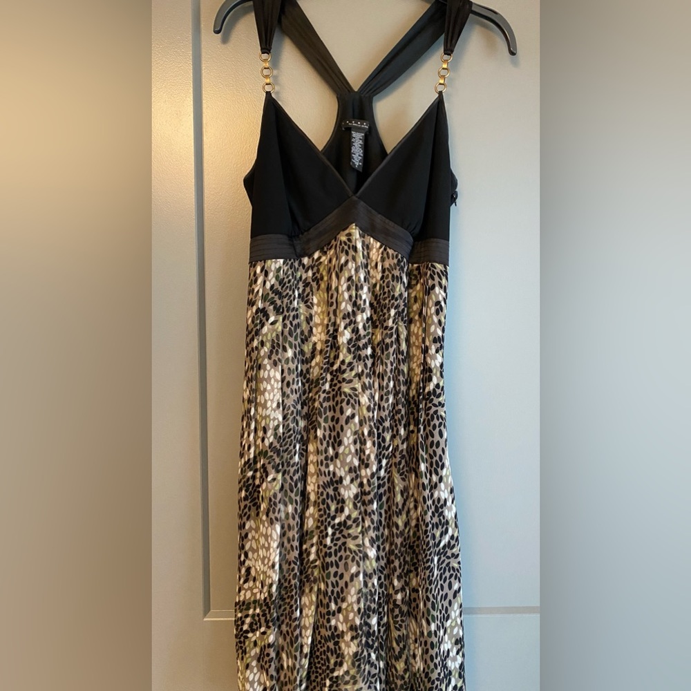 Laundry by Shelli Segal Black t-strap dress